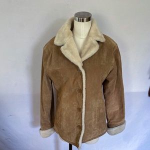 Tan suede jacket Size small